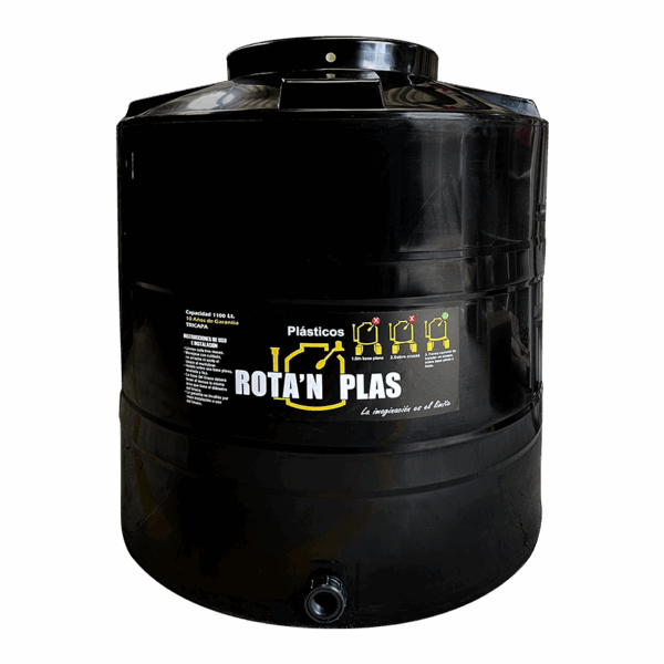 Tinaco Tricapa Negro 1,100 L
