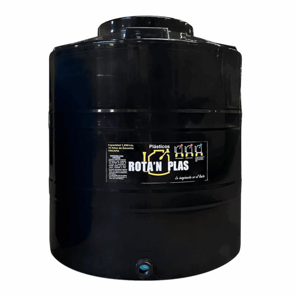 Tinaco Tricapa Negro 1250 L